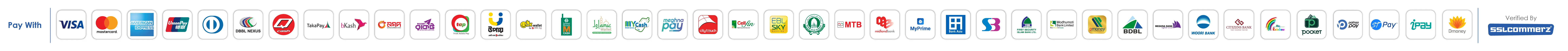 Supported payment methods